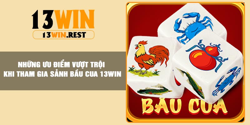 Những ưu điểm vượt trội khi tham gia sảnh bầu cua 13Win